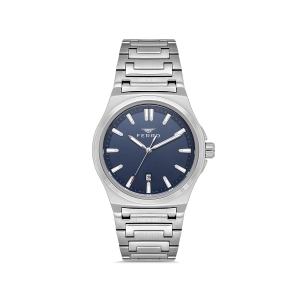 Ferro Gümüş Çelik Kordon Erkek Kol Saati F11503AWT-A3 3ATM Su Geçirmez 2 Yıl Garantili HediyePaketli