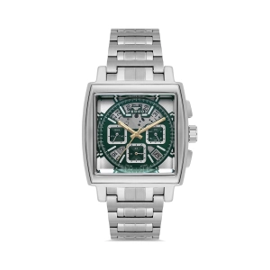 Ferro Gümüş Çelik Kordon Erkek Kol Saati FM11553AWT-A6 Fonksiyonları Aktif 3 ATM Su Geçirmez