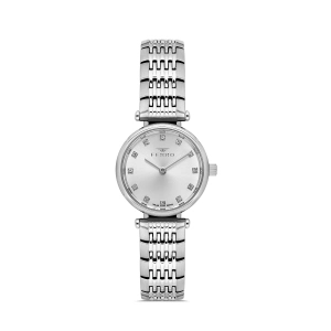 Ferro Gümüş Çelik Kordon Kadın Kol Saati FL43020A-A 3ATM Su Geçirmez 2 Yıl Garantili HediyePaketli