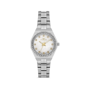 Ferro Gümüş Çelik Kordon Kadın Kol Saati FL43014A-A 3ATM Su Geçirmez 2 Yıl Garantili HediyePaketli