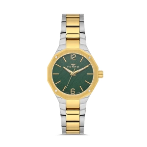 Ferro Sarı ve Gümüş Çelik Kordon Kadın Kol Saati FL43018A-D6 3ATM Su Geçirmez 2 Yıl Garantili