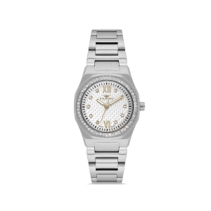 Ferro Gümüş Çelik Kordon Kadın Kol Saati FL21616AWT-A 3ATM Su Geçirmez 2 Yıl Garantili HediyePaketli