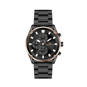 Ferro Siyah Çelik Kordon Erkek Kol Saati FM11388A-R2