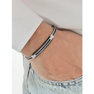 Siyah ve Gümüş Çelik Erkek Bileklik FRJ10178A-J 2 Yıl Garantili Hediye Paketli