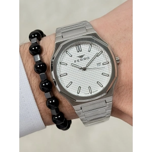 Ferro Gümüş Çelik Kordon Erkek Kol Saati FM40151A-A