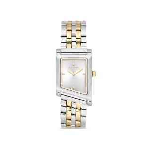 Ferro Sarı ve Gümüş Çelik Kordon Kadın Kol Saati FL21771A-D 3ATM Su Geçirmez 2 Yıl Garantili