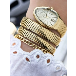 Ferro Sarı Çelik Kordon Kadın Kol Saati FL40167A-B4 3ATM Su Geçirmez 2 Yıl Garantili HediyePaketli