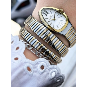 Ferro Sarı ve Gümüş Çelik Kordon Kadın Kol Saati FL40167A-D 3ATM Su Geçirmez 2 Yıl Garantili