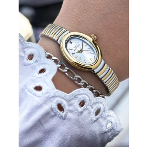 Ferro Sarı ve Gümüş Çelik Kordon Kadın Kol Saati FL43034A-D 3ATM Su Geçirmez 2 Yıl Garantili