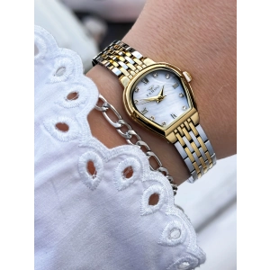 Ferro Sarı ve Gümüş Çelik Kordon Kadın Kol Saati FL88745A-D 3 ATM Su Geçirmez 2 Yıl Garantili Hediye Paketli