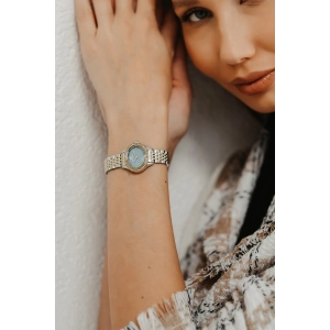 Ferro Gümüş ve Sarı Çelik Kordon Kadın Kol Saati FL21753A-D15 3ATM Su Geçirmez 2 Yıl Garantili