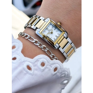 Ferro Sarı ve Gümüş Çelik Kordon Kadın Kol Saati FL88308A-D 3 ATM Su Geçirmez 2 Yıl Garantili Hediye Paketli