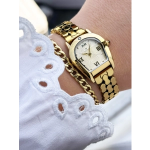 Ferro Sarı Çelik Kordon Kadın Kol Saati FL88211A-B4 3 ATM Su Geçirmez 2 Yıl Garantili Hediye Paketli