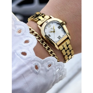 Ferro Sarı Çelik Kordon Kadın Kol Saati FL88211A-B 3 ATM Su Geçirmez 2 Yıl Garantili Hediye Paketli