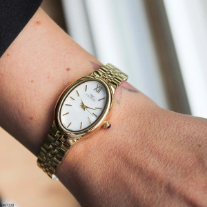 Ferro Sarı Çelik Kordon Kadın Kol Saati FM88732A-B 2 Yıl Garantili 3 ATM Su Geçirmez Hediye Paketli