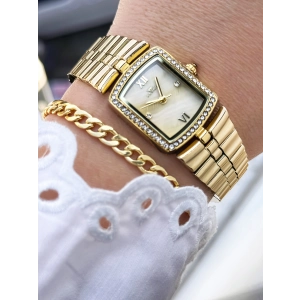 Ferro Sarı Çelik Kordon Kadın Kol Saati FL88744A-B4 3 ATM Su Geçirmez 2 Yıl Garantili Hediye Paketli