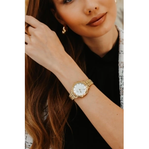 Ferro Sarı Çelik Kordon Kadın Kol Saati FM88210A-B 2 Yıl Garantili 3 ATM Su Geçirmez Hediye Paketli