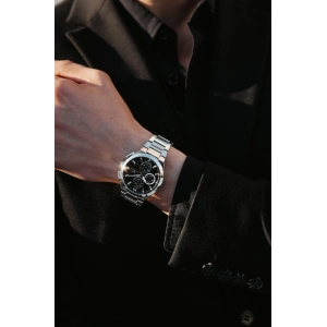 Ferro Gümüş Çelik Kordon Erkek Kol Saati FM43037A-A2 Tüm Fonksiyonlar Aktif 3ATM Su Geçirmez