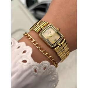 Ferro Sarı Çelik Kordon Kadın Kol Saati FL88744A-B4 3 ATM Su Geçirmez 2 Yıl Garantili Hediye Paketli