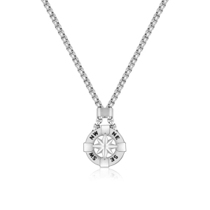 Ferro Silver Steel Mens Necklace FRJ10015A-A
