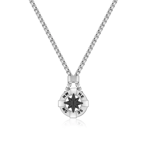 Ferro Silver Steel Mens Necklace FRJ10015A-G
