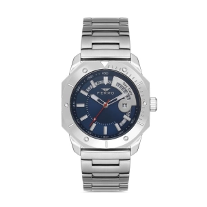 Ferro Gümüş Çelik Kordon Erkek Kol Saati F11198A-A3