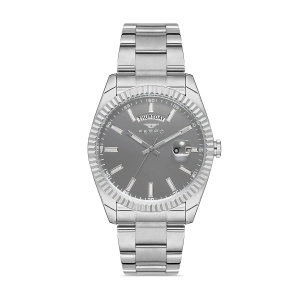 Ferro Gümüş Çelik Kordon Erkek Kol Saati F11211A-A4 3ATM Su Geçirmez 2Yıl Garantili Hediye Paketli