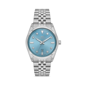 Ferro Gümüş Çelik Kordon Erkek Kol Saati F11567AWT-A15 3ATM SuGeçirmez 2 Yıl Garantili HediyePaketli