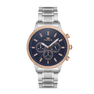 Ferro Silver Steel Strap Mens Wristwatch FM11145A-E3