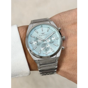 Ferro Gümüş Çelik Kordon Erkek Kol Saati FM11451A-A15 Fonksiyonları Aktif 3ATM Su Geçirmez