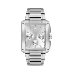 Ferro Gümüş Çelik Kordon Erkek Kol Saati FM11465AWT-A Fonksiyonları Aktif 3ATM Su Geçirmez