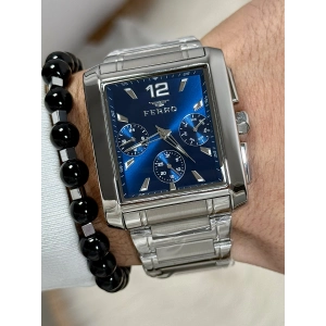 Ferro Gümüş Çelik Kordon Erkek Kol Saati FM11465AWT-A3 Fonksiyonları Aktif 3ATM Su Geçirmez