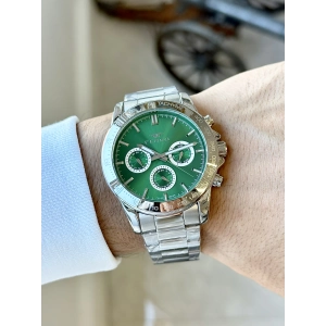 Ferro Gümüş Çelik Kordon Erkek Kol Saati FM11468AWT-A6 Fonksiyonları Aktif 3ATM Su Geçirmez