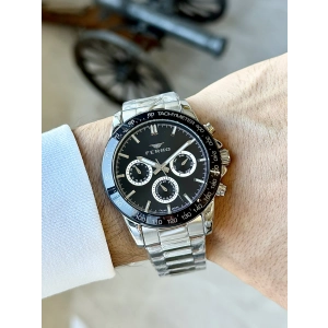 Ferro Gümüş Çelik Kordon Erkek Kol Saati FM11468AWT-J2 Fonksiyonları Aktif 3ATM Su Geçirmez