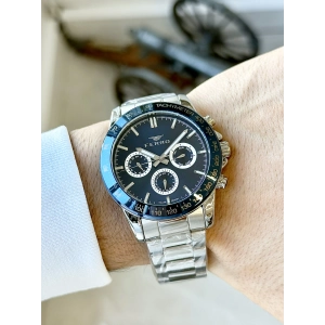 Ferro Gümüş Çelik Kordon Erkek Kol Saati FM11468AWT-L3 Fonksiyonları Aktif 3ATM Su Geçirmez