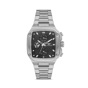 Ferro Gümüş Çelik Kordon Erkek Kol Saati FM11485A-A2 Fonksiyonları Aktif 3ATM Su Geçirmez