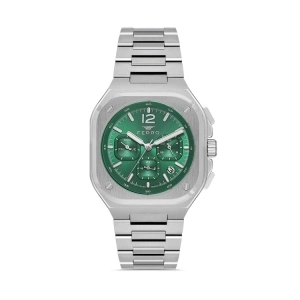 Ferro Gümüş Çelik Kordon Erkek Kol Saati FM11497AWT-A6 Fonksiyonları Aktif 3ATM Su Geçirmez