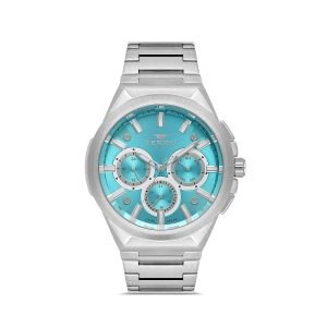 Ferro Gümüş Çelik Kordon Erkek Kol Saati FM11505A-A15 Fonksiyonları Aktif 3ATM Su Geçirmez