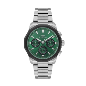 Ferro Gümüş Çelik Kordon Erkek Kol Saati FM11520AWT-J6 Fonksiyonları Aktif 3ATM Su Geçirmez