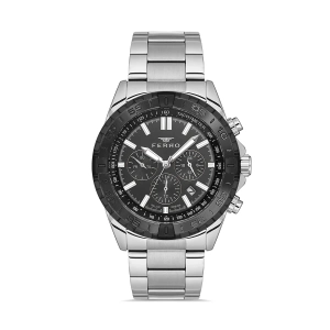 Ferro Gümüş Çelik Kordon Erkek Kol Saati FM11541AWT-J2 Fonksiyonları Aktif 3ATM Su Geçirmez