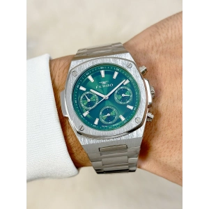 Ferro Gümüş Çelik Kordon Erkek Kol Saati FM11555AWT-A6 Fonksiyonları Aktif 3 ATM Su Geçirmez