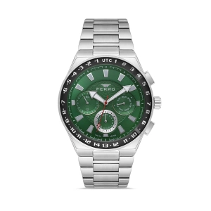 Ferro Gümüş Çelik Kordon Erkek Kol Saati FM11594AWT-A6 Fonksiyonları Aktif 3 ATM Su Geçirmez