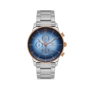 Ferro Gümüş Çelik Kordon Erkek Kol Saati FM31039A-E3 Tüm Fonksiyonları Aktif 3 ATM Su Geçirmez