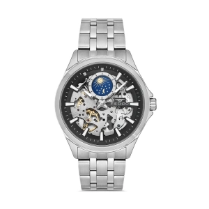 Ferro Gümüş Çelik Kordon Erkek Kol Saati FM40111A-A2 Tüm Fonksiyonlar Aktif 3 ATM Su Geçirmez