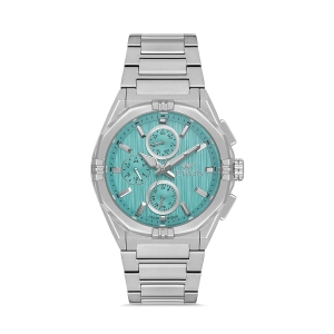 Ferro Gümüş Çelik Kordon Erkek Kol Saati FM40137A-A5 Tüm Fonksiyonlar Aktif 3 ATM Su Geçirmez