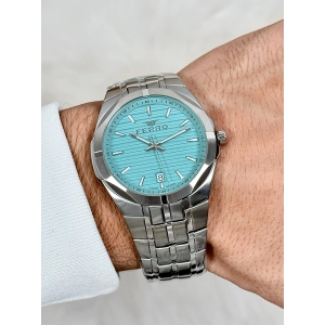 Ferro Gümüş Çelik Kordon Erkek Kol Saati FM40143A-A15 Tüm Fonksiyonlar Aktif 3 ATM Su Geçirmez