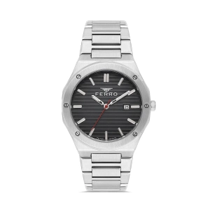 Ferro Gümüş Çelik Kordon Erkek Kol Saati FM40147A-A2