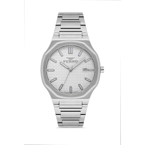 Ferro Gümüş Çelik Kordon Erkek Kol Saati FM40151A-A