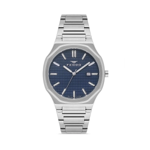 Ferro Gümüş Çelik Kordon Erkek Kol Saati FM40151A-A3