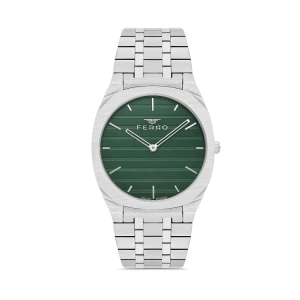 Ferro Gümüş Çelik Kordon Erkek Kol Saati FM43004A-A6